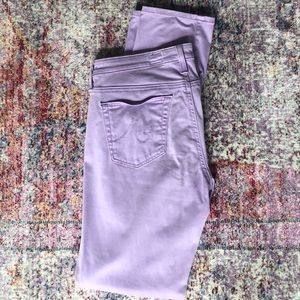 AG Lilac ankle skinny jeans size 28